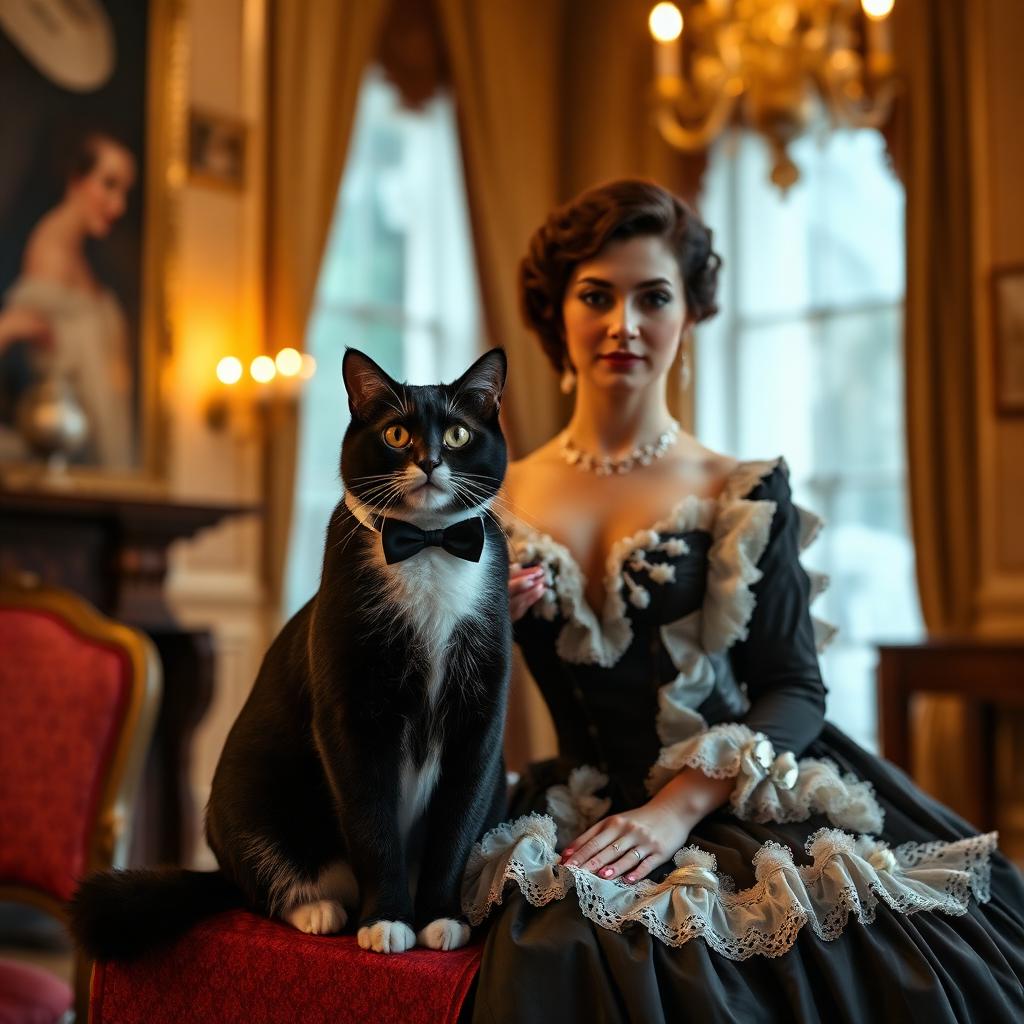 Mozart in costume, with company